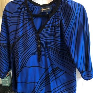 Yumi Kim blue Silk Blouse, Small